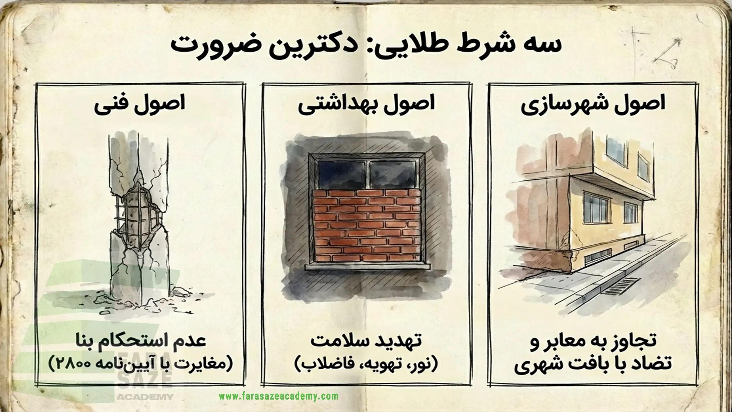 سه شرط کمیسیون ماده 100