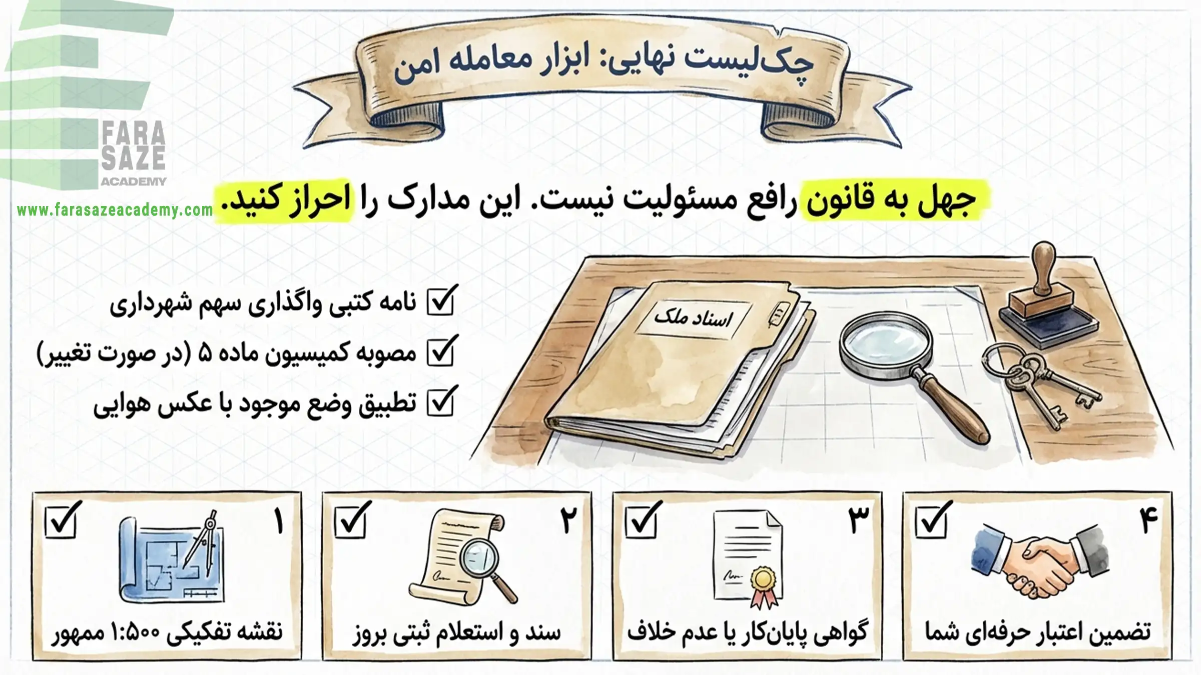  چک لیست معامله ایمن