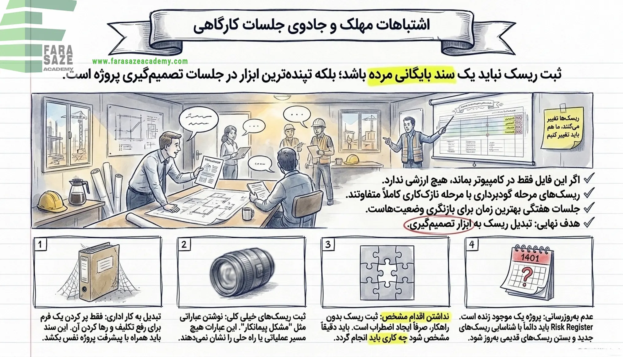 اشتباهات مهلک و جادوی جلسات کارگاهی