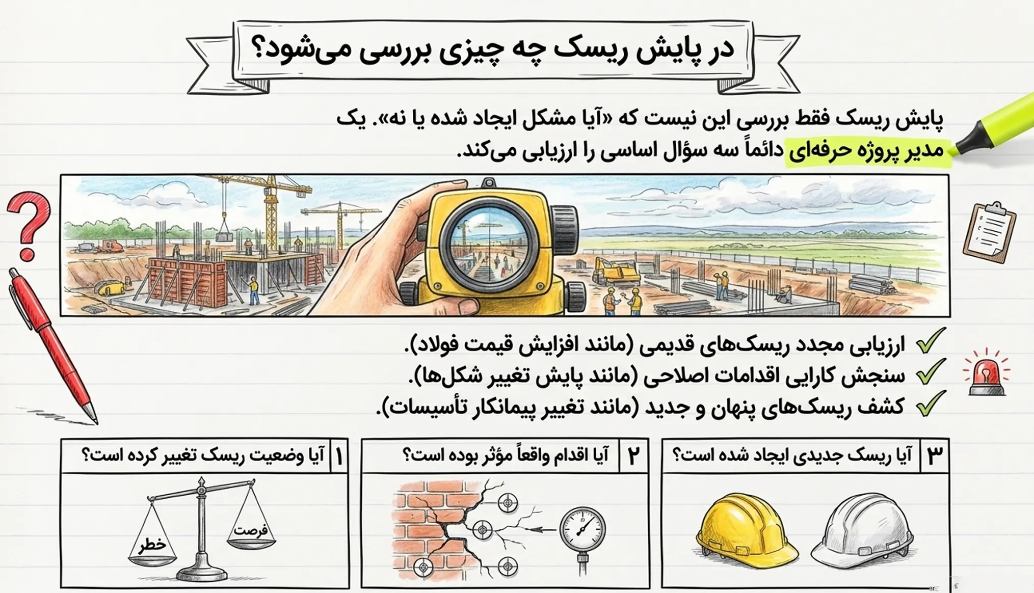 در پایش ریسک چه چیزی بررسی میشود؟