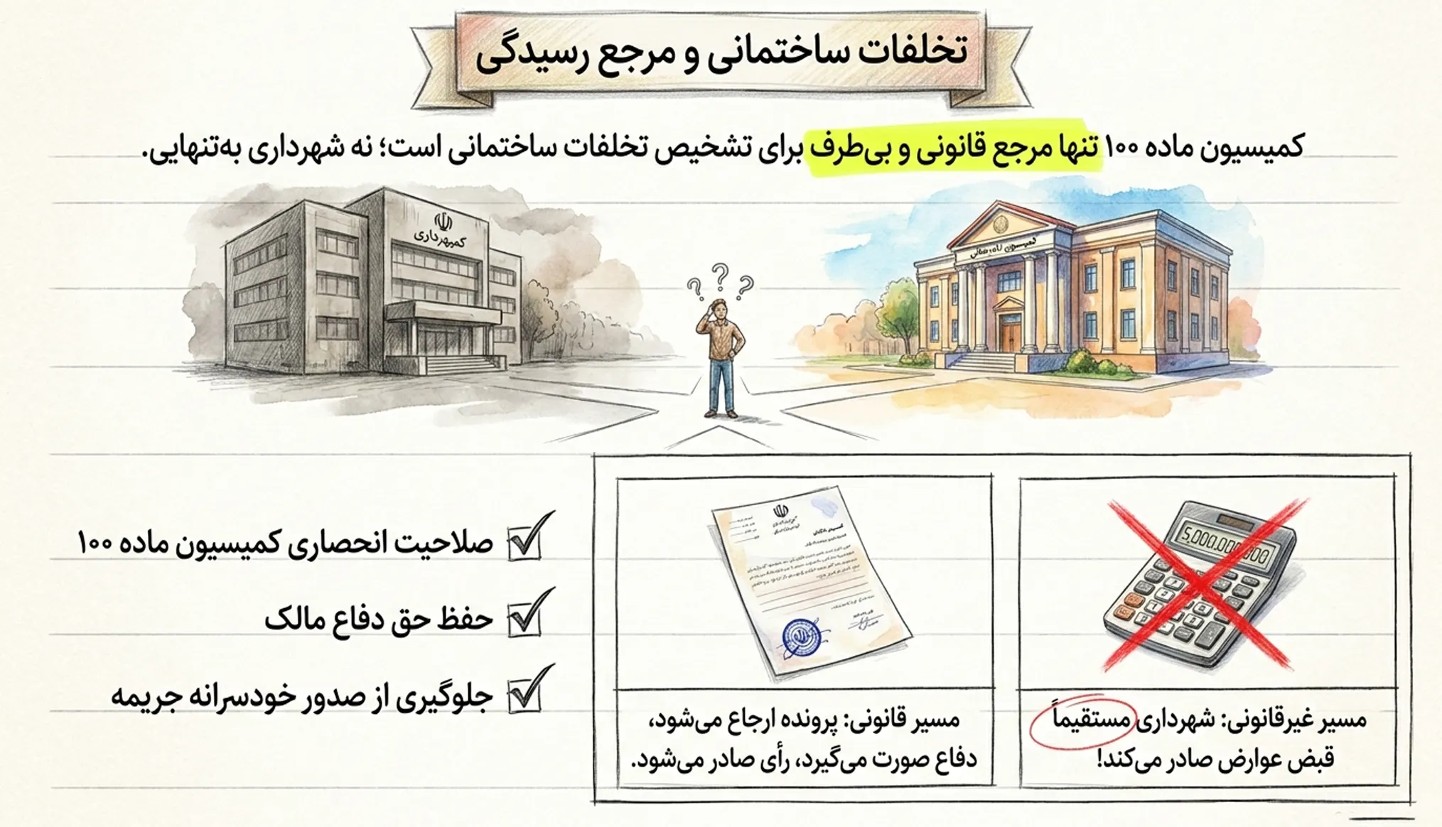 تخلفات ساختمانی و رسیدگی در مراجع قانونی